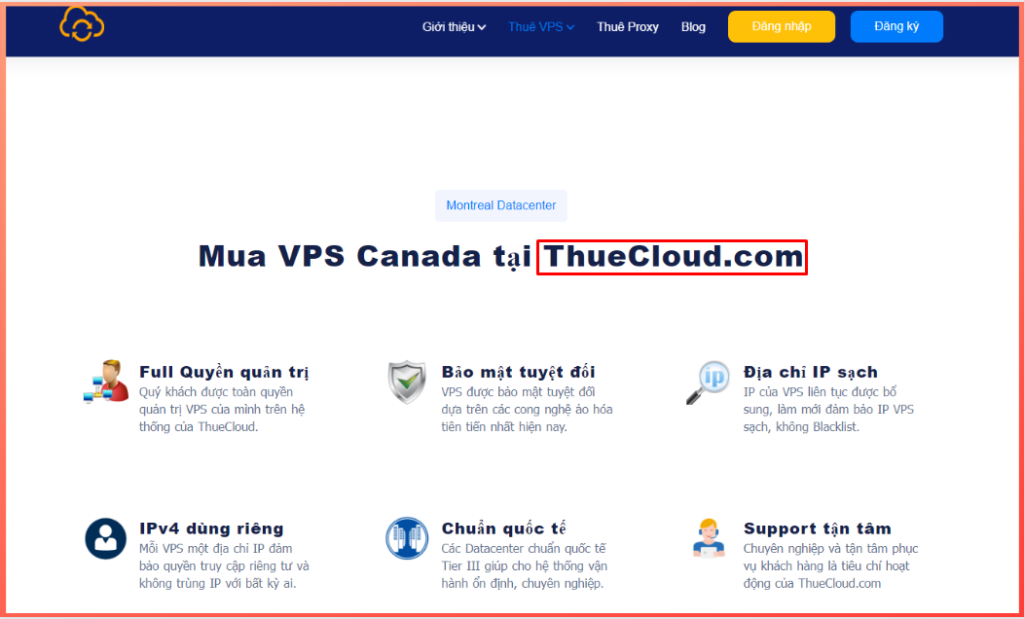 Mua VPS Canada tại website Thuecloud.com
