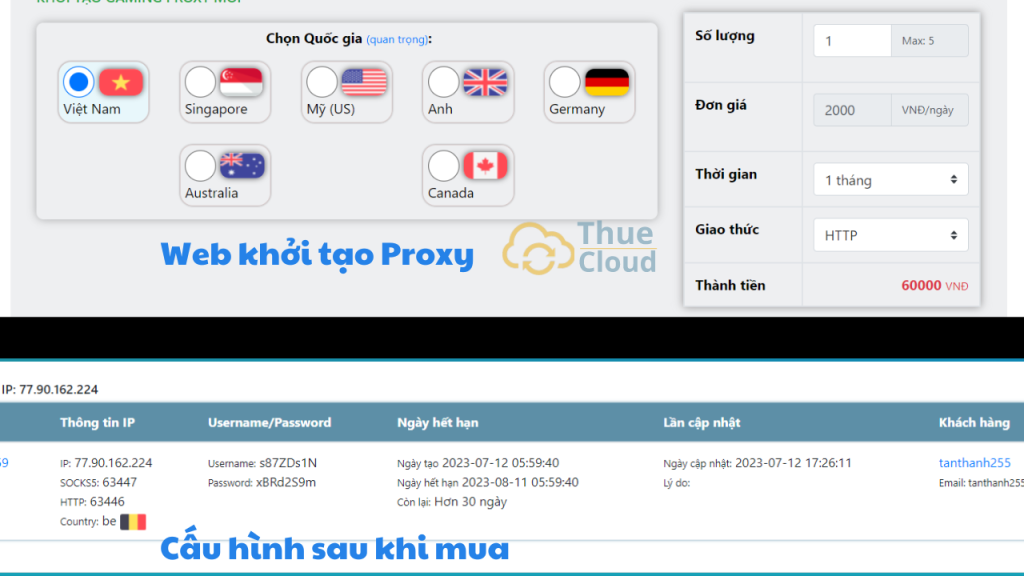 Hình ảnh web mua Proxy dùng cho ứng dụng FoxyProxy Fake Ip