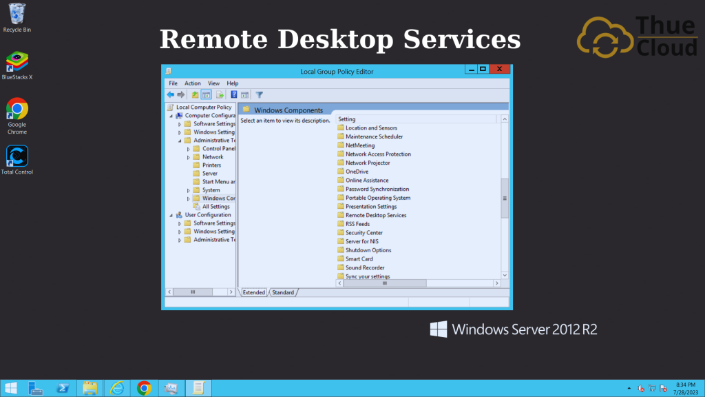 Remote Desktop Services để đăng nhập vps cho nhiều thiết bị