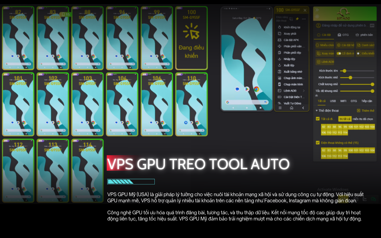 Mua VPS Treo Tool