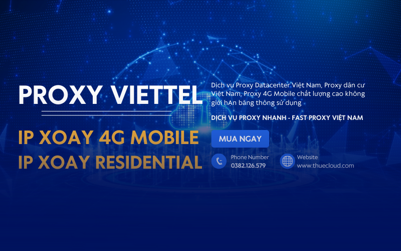 Proxy Viettel 4G IP xoay