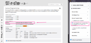Auto change Browser Fingerprint when IP is changed