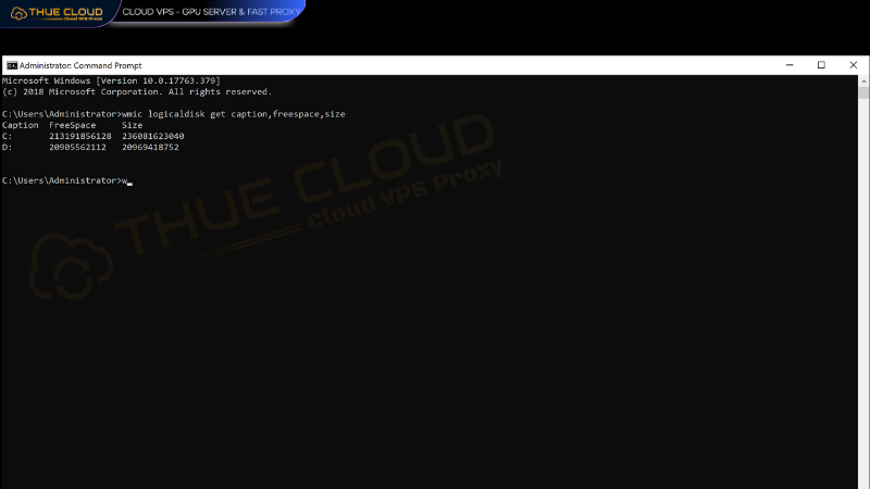 Dùng Command Prompt (WMIC)