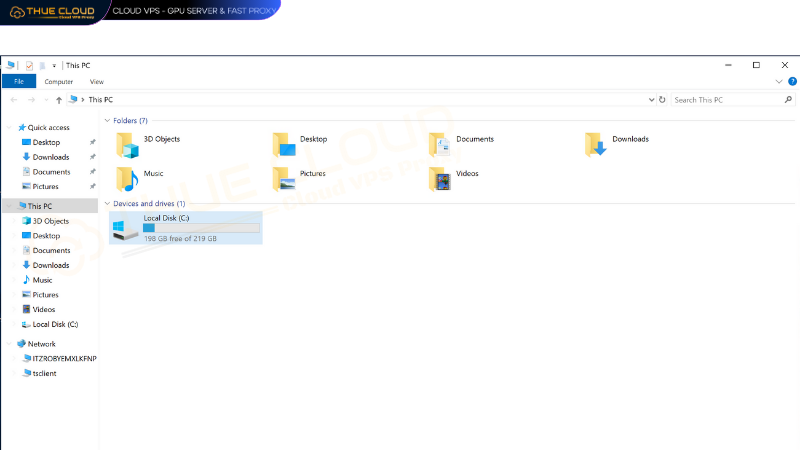 Kiểm tra nhanh bằng File Explorer