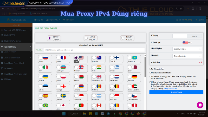 mua Proxy IPv4
