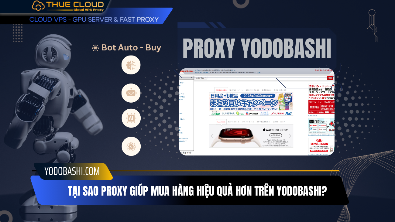 Mua Proxy nhật bạn cho tài khoản Yodobashi thuecloud
